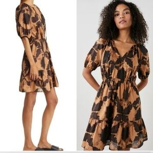 NWOT Rails Annabelle short sleeve mini dress in caramel and mocha. Never …